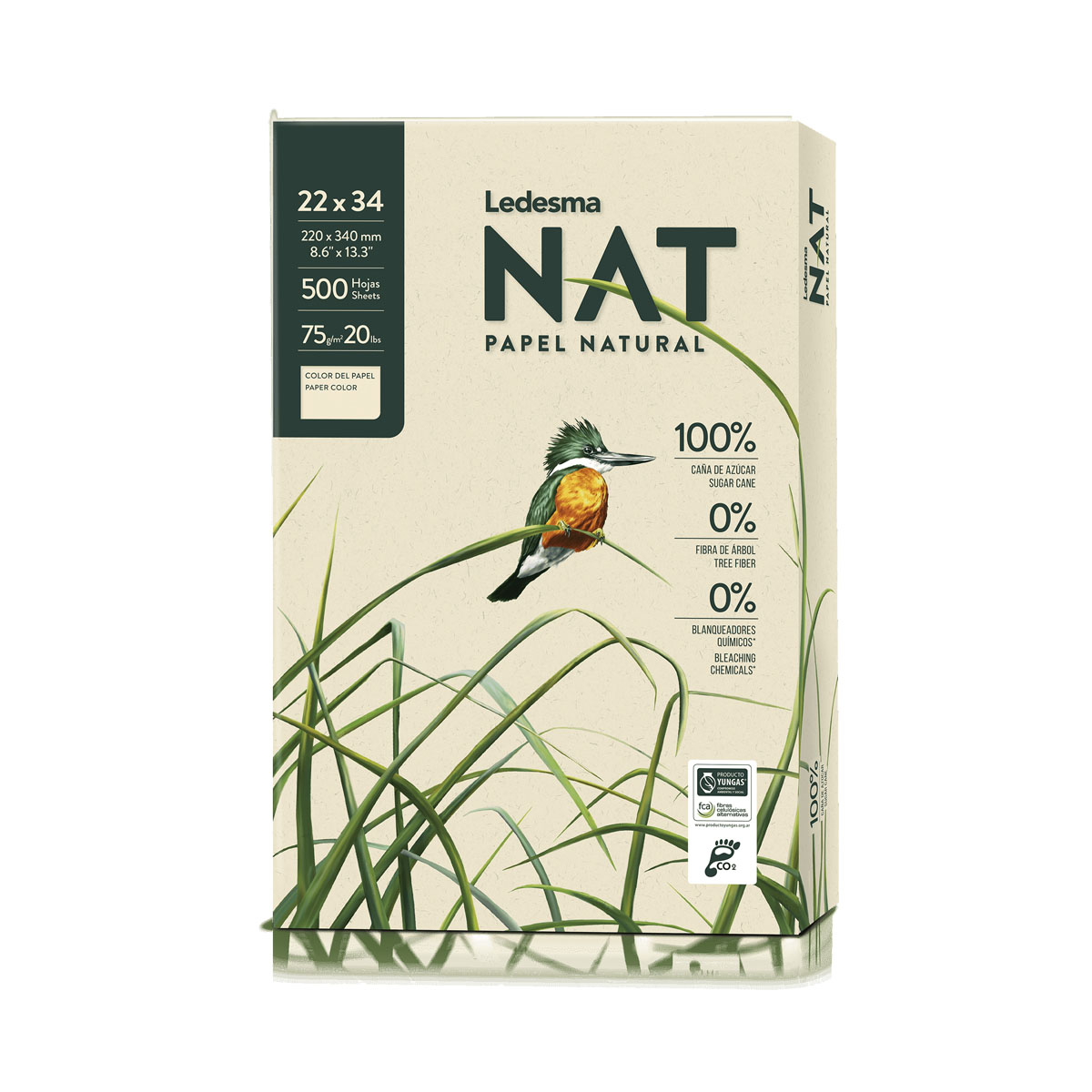resma Nat 75g 22x34cm